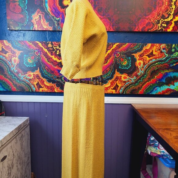 Rosanna~ Sz Sm? ~ VERY VINTAGE Wool 2 Pc Skirt & Shirt Set *Excellent Condition - Picture 4 of 15